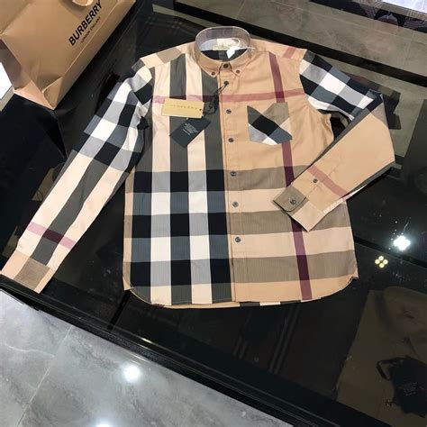 replica burberry shirts mens|authentic burberry labels.